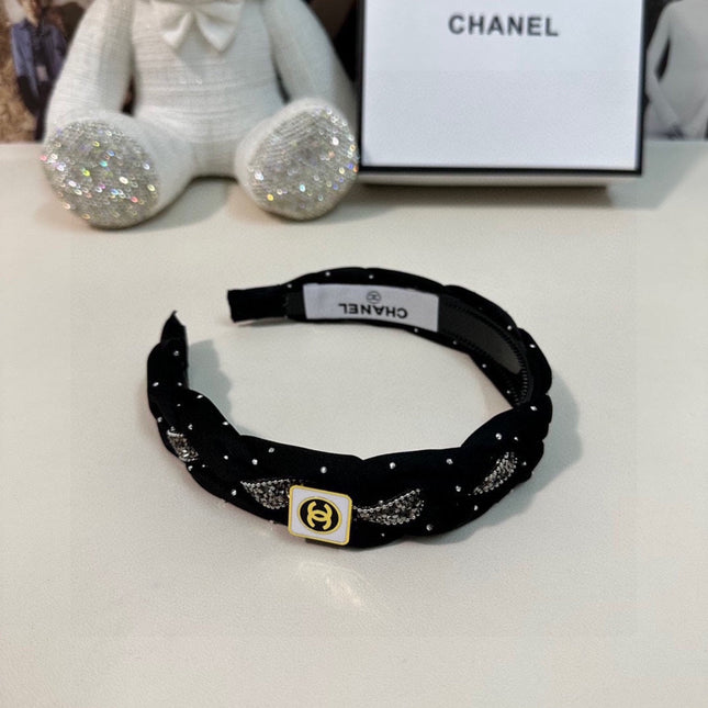 HAIRBAND CC LOGO BLACK FOR WOMEN 151340