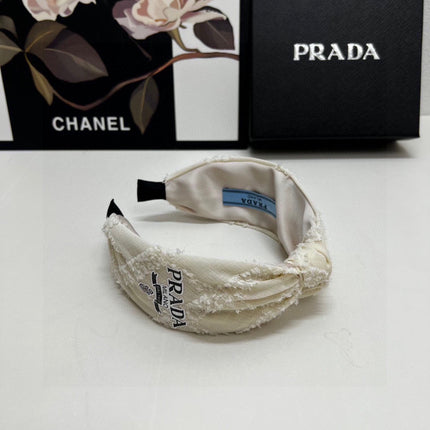 HAIRBAND IN IVORY WHITE FABRIC 381469