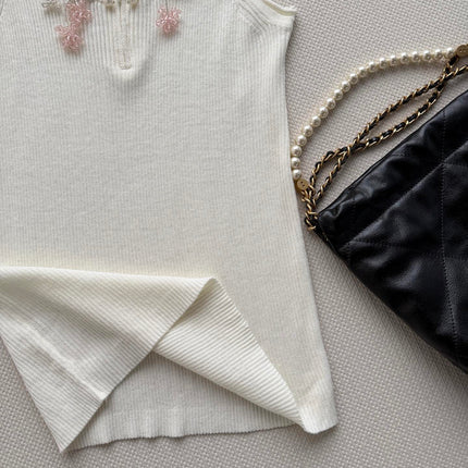 CHANEL 26S KNIT SLEEVELESS TOP STYLE 1184
