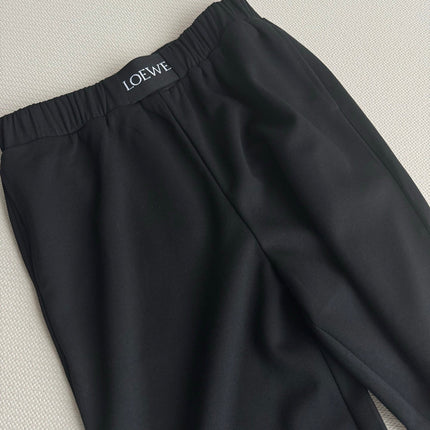 LOEWE 26S ELASTIC-WAIST WIDE-LEG PANTS 638