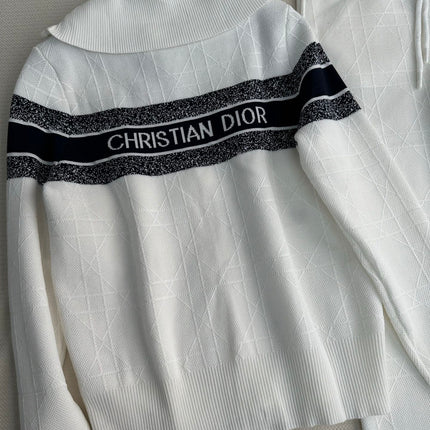 DIOR 26S ZIP-UP KNIT JACKET AND PANTS SET 1740