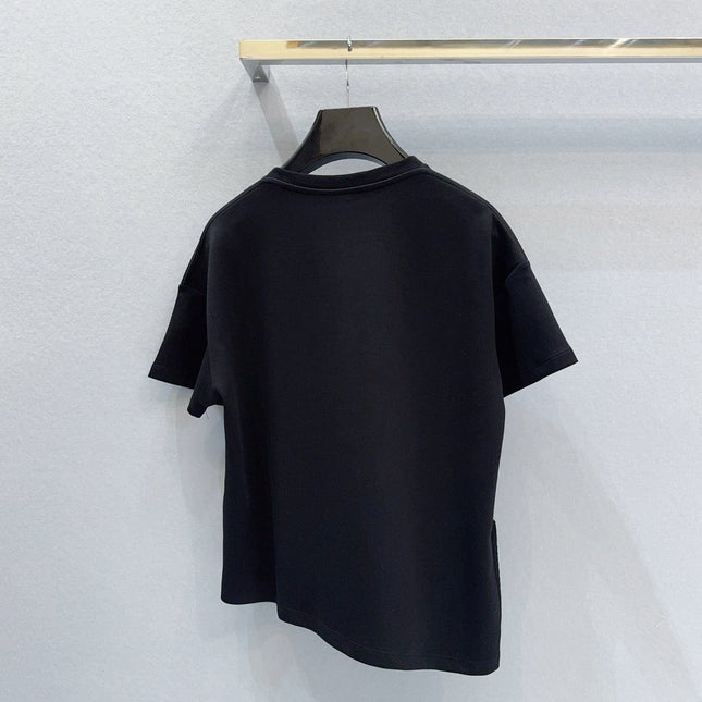 Loewe Slit T-shirt Black Cotton