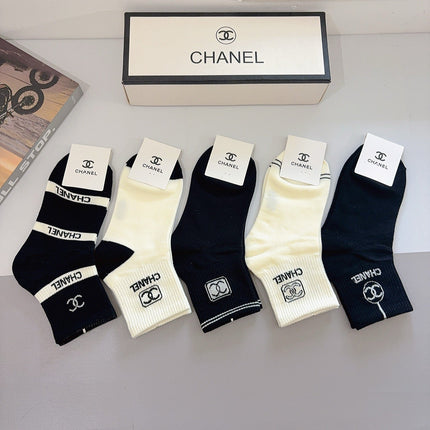 CHANEL 26S ANKLE SOCKS 412401 (1 BOX)