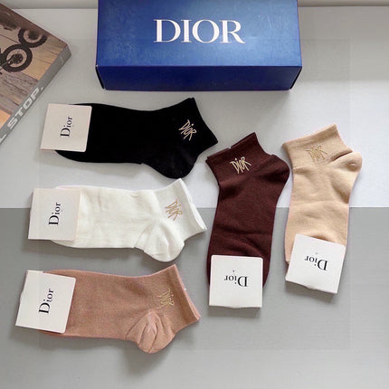DIOR 26S ANKLE SOCKS 383893 (1 BOX)