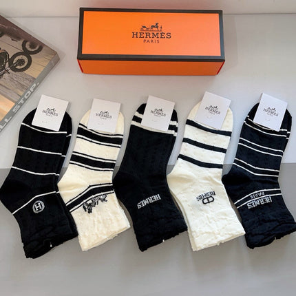 HERMES 26S ANKLE SOCKS 283671 (1 BOX)