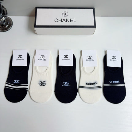 CHANEL 26S NO-SHOW SOCKS 412412 (1 BOX)