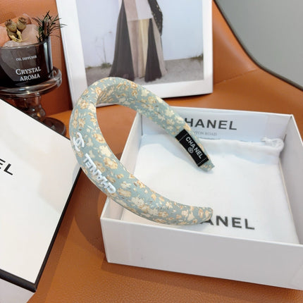 CHANEL 26S HEADBAND IN LIGHT MINT GREEN COTTON 505288