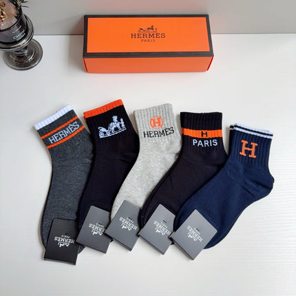 HERMES 26S ANKLE SOCKS 408711 (1 BOX)