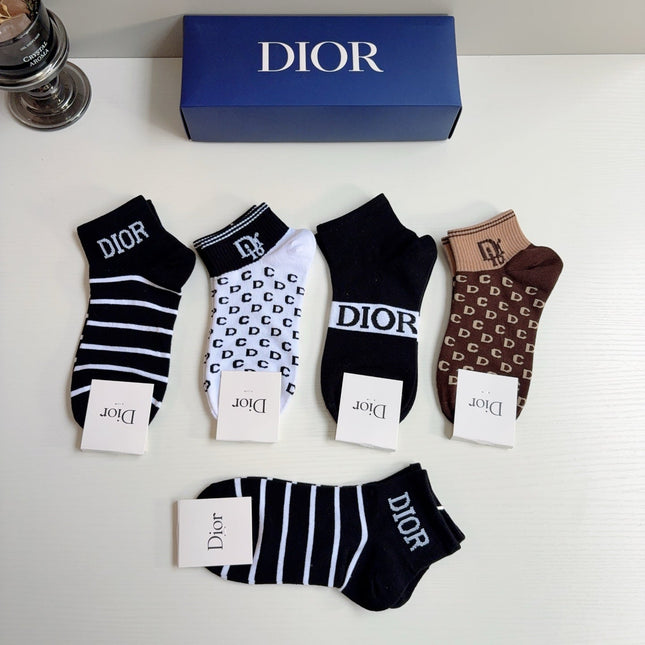 DIOR 26S ANKLE SOCKS 407150 (1 BOX)