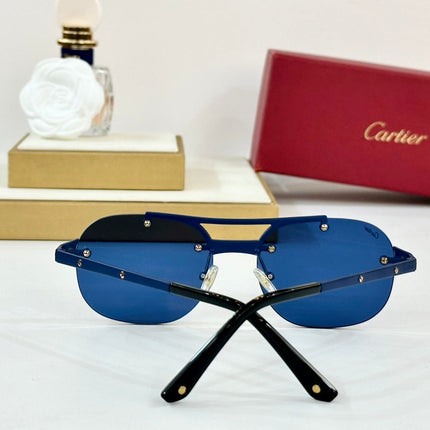 SANTOS ROUND FRAME SUNGLASSES CT00676 IN METAL