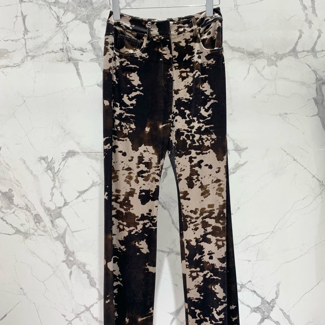 DIOR 25S CORDUROY CAMOUFLAGE PANTS STYLE 006