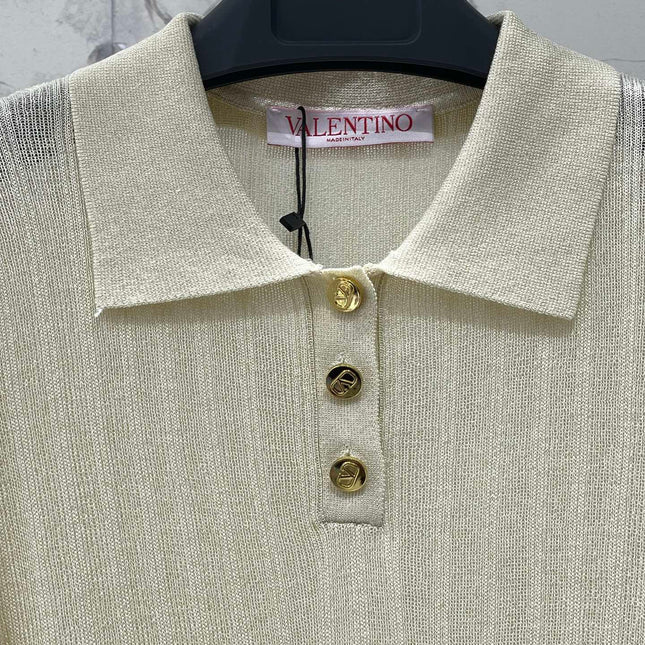 VALENTINO 26S SHORT SLEEVE KNIT T-SHIRT 138