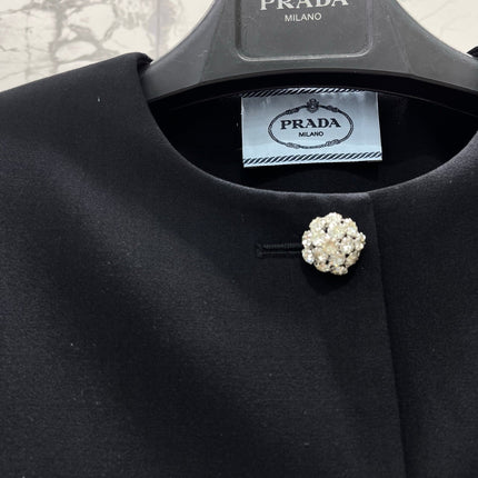 PRADA 26S BUTTON COLLARLESS JACKET 1335