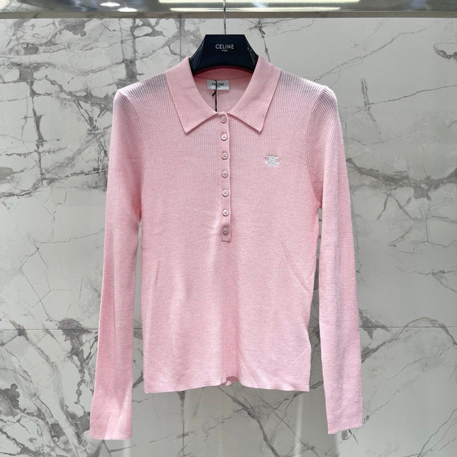 CELINE 26S KNIT POLO TOP 635
