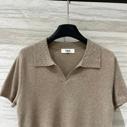 CHLOE 26S SHORT SLEEVE KNIT TOP STYLE 4