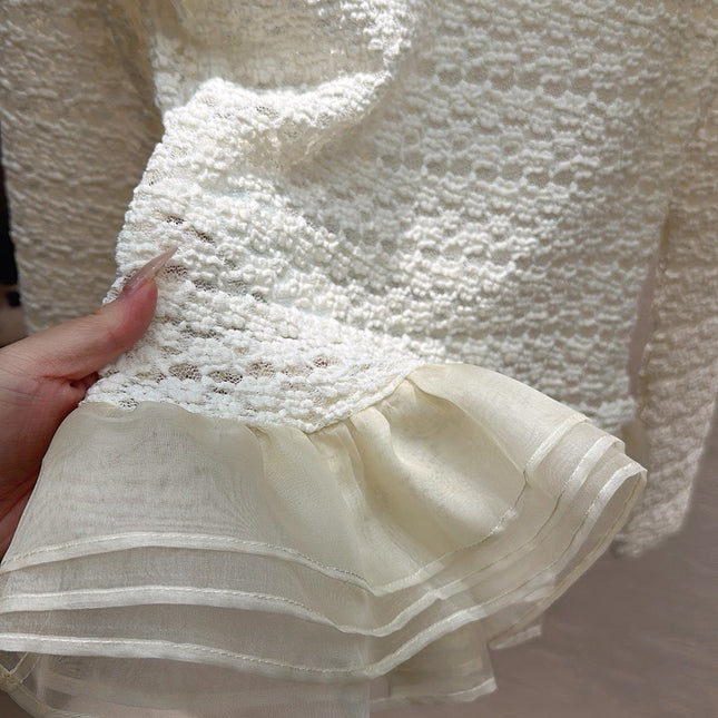 CHANEL 26S SHEER ORGANZA BLOUSE 661