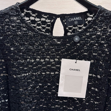 CHANEL 26S SHEER ORGANZA BLOUSE 660
