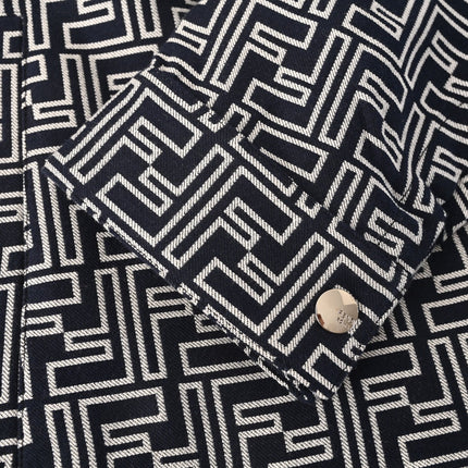 FENDI 26S LAPEL-COLLAR SHIRT JACKET 570