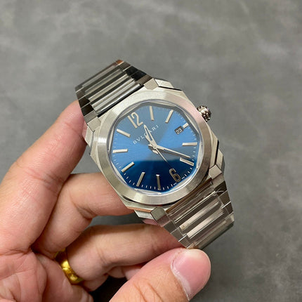 OCTO 41 STEEL BLUE DIAL