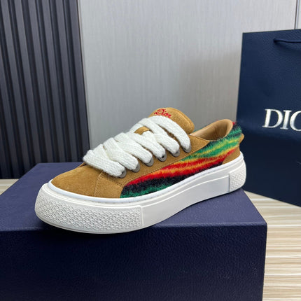 CD B33 SNEAKER BRONZE SUEDE AND FABRIC