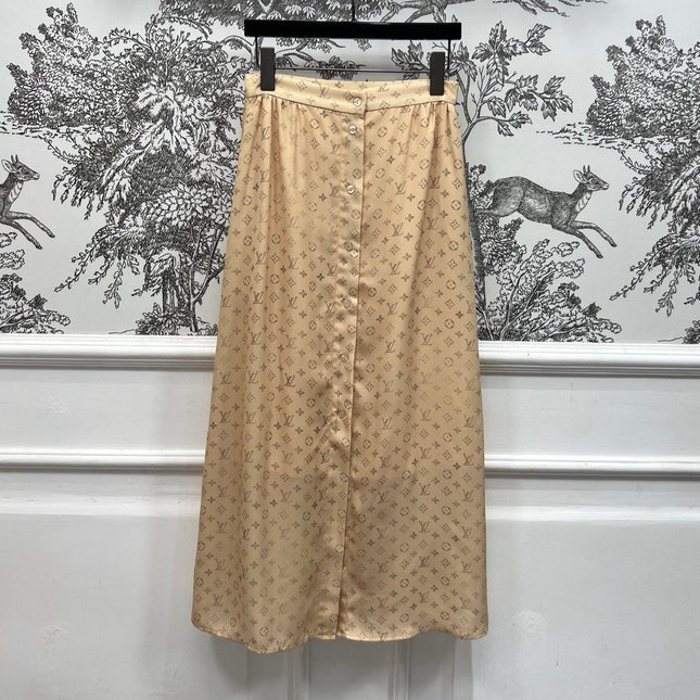 LV MONOGRAM BUTTON DOWN DRESS 274496