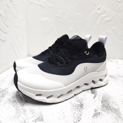 CLOUDTILT 2.0 SNEAKER PALE GRAY MIX BLACK CALFSKIN AND BREATHABLE MESH