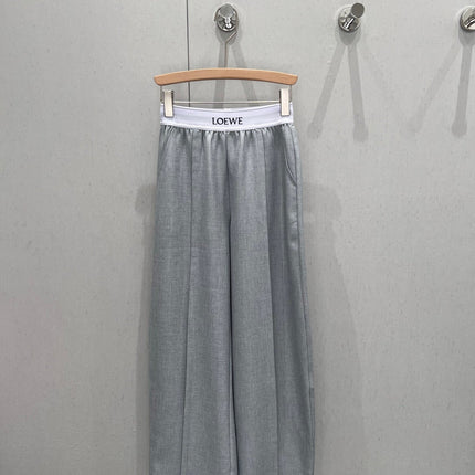 Loewe 25 Print Ribbed Waist Trousers Cotton
