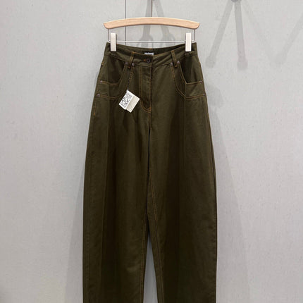 Loewe 25 Straight Wide-leg Jeans Cotton