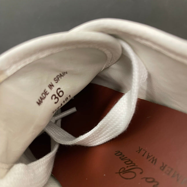LP CLASSIC BISCUIT SNEAKERS WHITE CALFSKIN