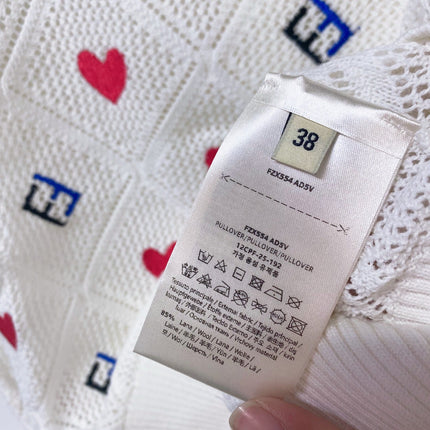 FENDI 26S KNIT SHORT SLEEVE KNIT TOP 030