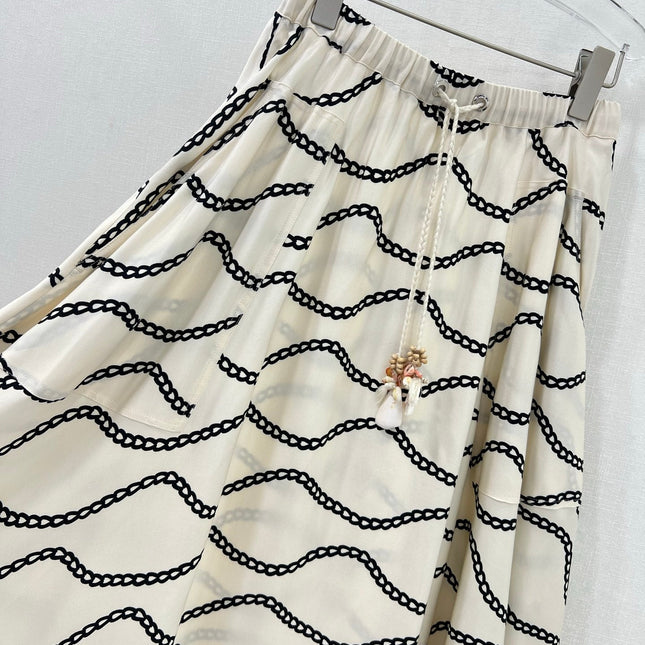 HM PRINTED FLARED SKIRT 269252