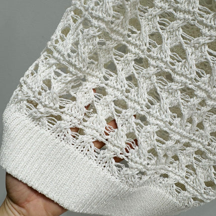 BRUNELLO 25S SHORT-SLEEVE KNIT SWEATER 267483