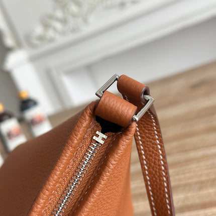 HM 25S BERLINGOT 24 CM IN BROWN LAMBSKIN