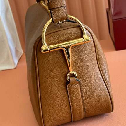 GUCCI 26S SHOULDER BAG 38 IN BROWN CALFSKIN