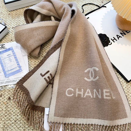 CHANEL 26S SCARF 185 IN WOOL 509284