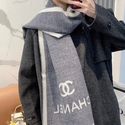 CHANEL 26S SCARF 185 IN WOOL 509285