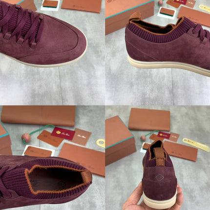 LP SOHO WALK TRAINERS IN MULBERRY SUEDE