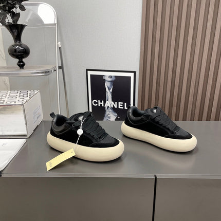 SPACE-STAR CUBE SNEAKERS IN BLACK SUEDE WITH PERFORATED STAR