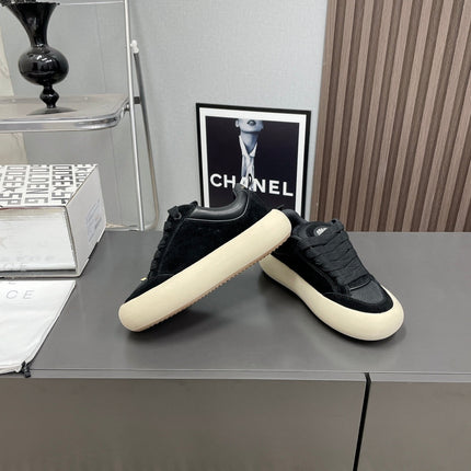 SPACE-STAR CUBE SNEAKERS IN BLACK SUEDE WITH PERFORATED STAR