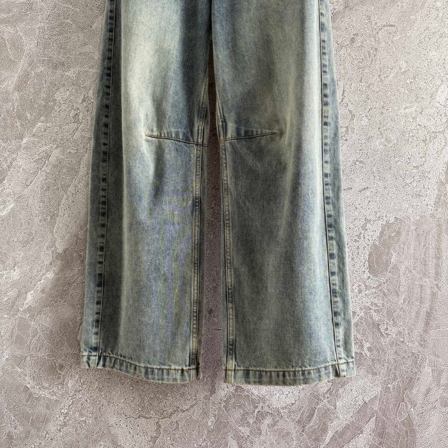 Loewe Waist-burnt Jeans Blue Cotton