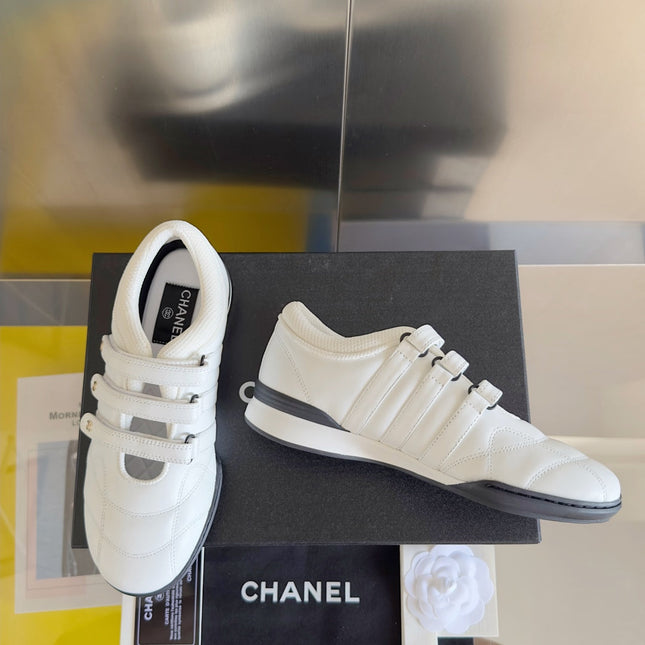 CC MARY JANE SNEAKER IN WHITE LAMBSKIN