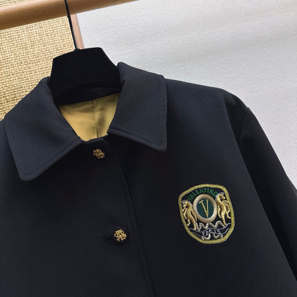 VALENTINO 26S EMBROIDERED BADGE BLAZER STYLE 4