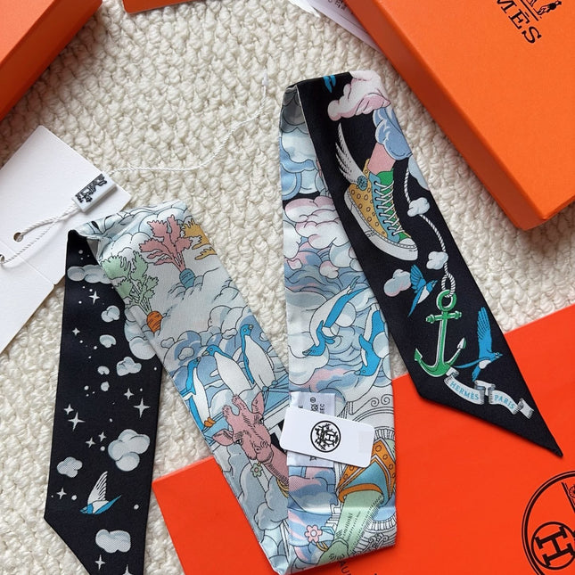 HERMES 26S SCARF 86 IN SILK 309630
