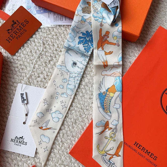 HERMES 26S SCARF 86 IN SILK 309633