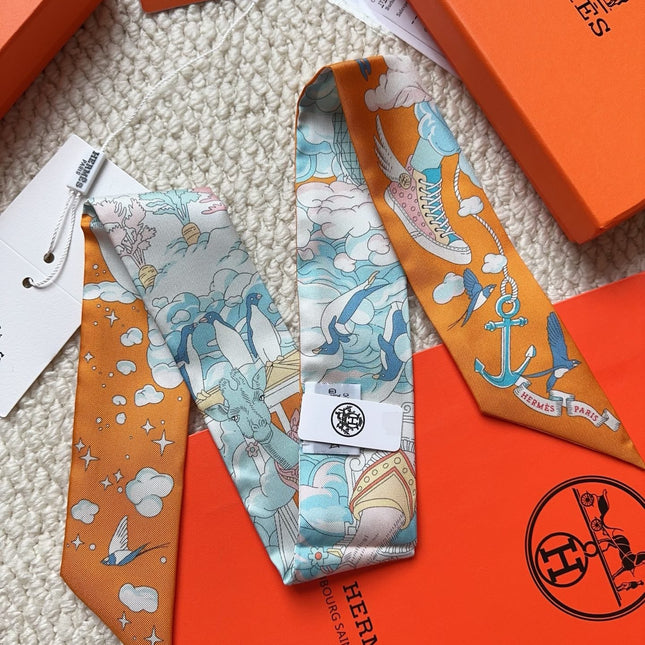 HERMES 26S SCARF 86 IN SILK 309635
