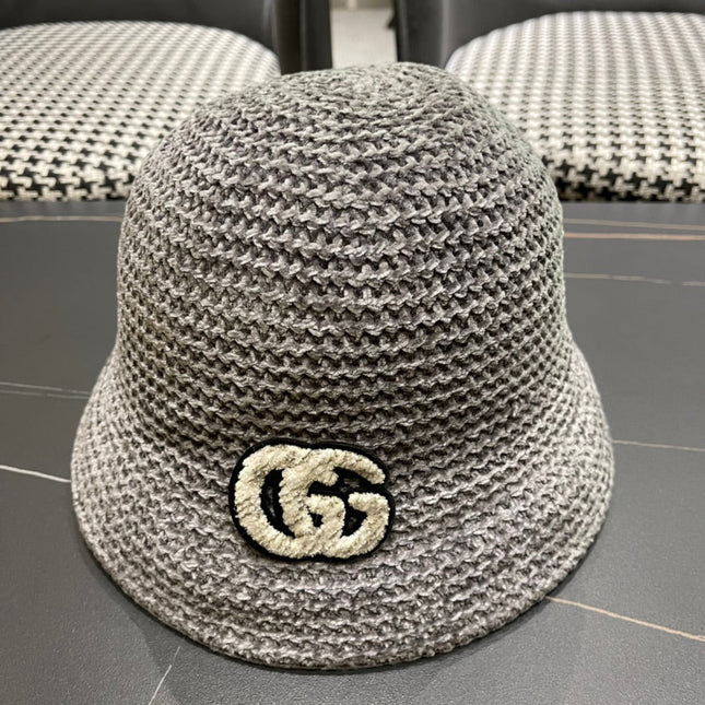 BUCKET HAT IN STEEL GRAY WOOL 389116