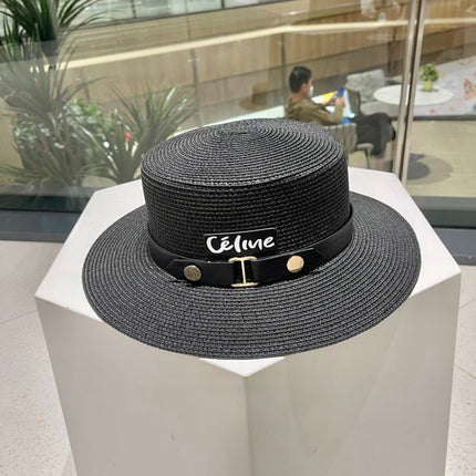 CELINE 26S STRAW BOATER HAT STYLE 141