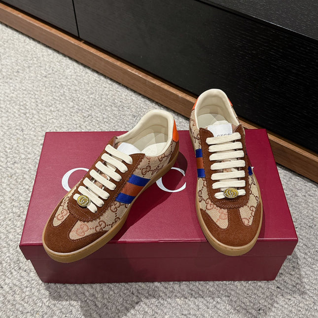 GG & ADIDAS GAZELLE SNEAKER BROWN SUEDE