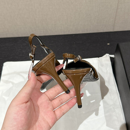 SL CHERISH SLINGBACK 75 CAMEL CALFSKIN