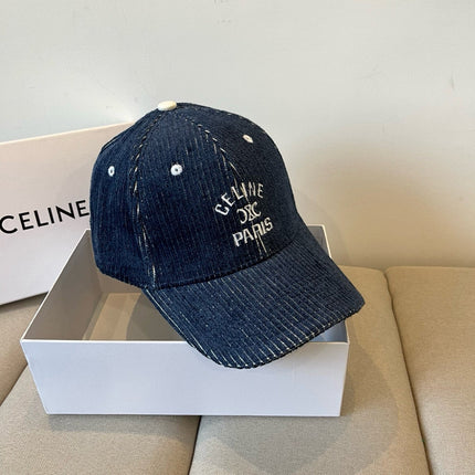 BASEBALL CAP MODEL 650191 IN NAVY BLUE CORDUROY
